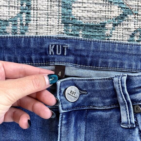 Kut from the Kloth Mia Skinny Jeans Women's Dark Wash - Size 4 - Picture 5 of 9